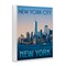Stupell Industries New York Landmark Skyline Framed Giclee Design by Victoria Barnes
